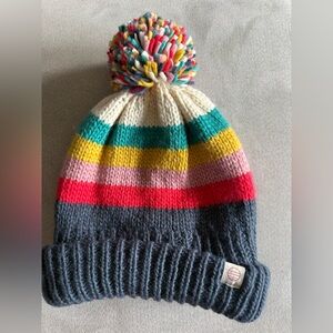 Marine Layer Rainbow Stripe Pom Beanie